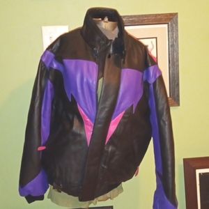 80's leather winter/fall jacket. Size small